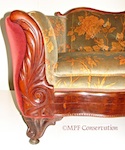 American Southern Antebellum Walnut Sofa